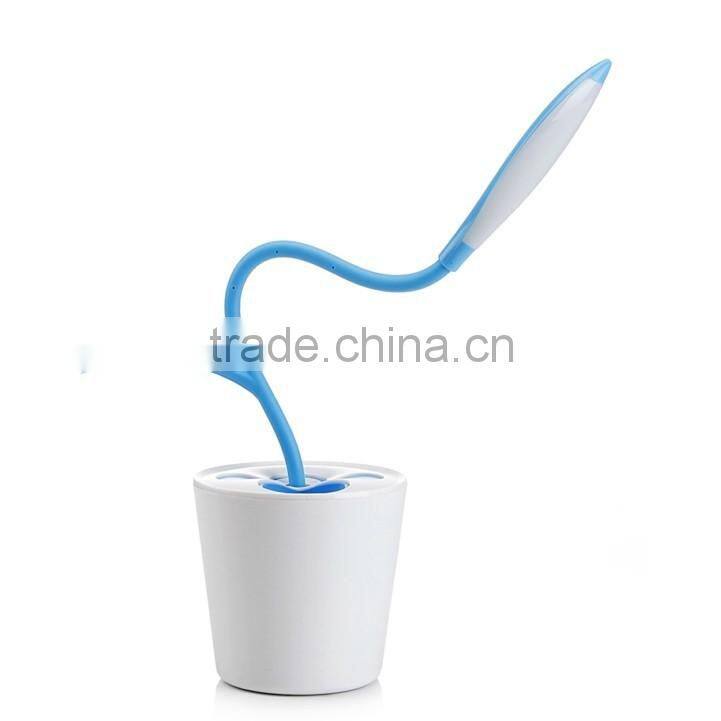 Modern Sapling Pen - holder Desk Light Lithium Battery Led Table Lamps with Touch Dimmer