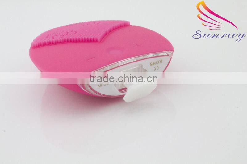 Beauty salon equipment clear sonic facial brush cleaner electric facial cleansing brush images female use
