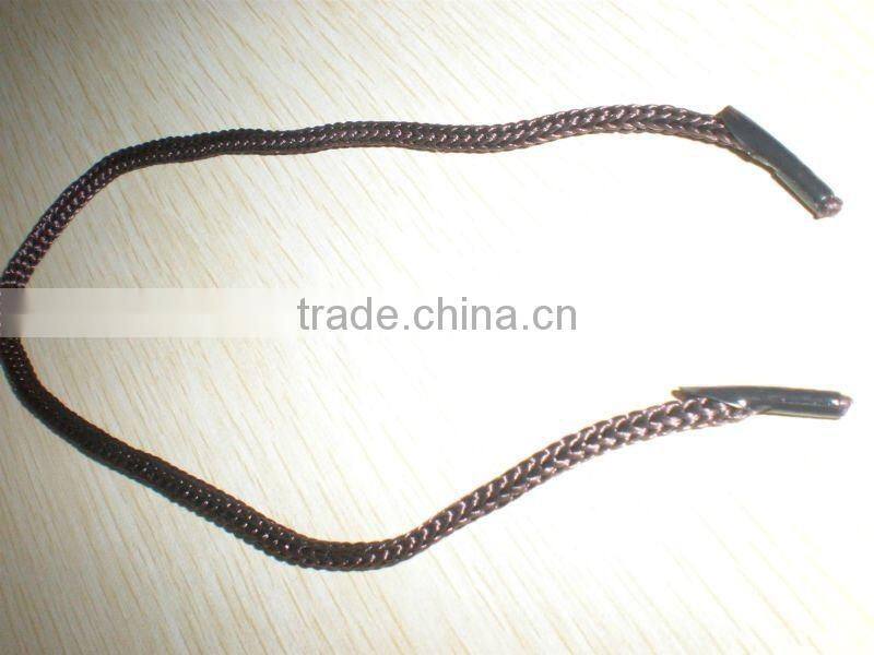 pp rope with plastic terminal used on the paper bag for handles