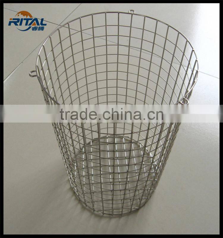 stainless steel wire mesh kitchen cooking basket
