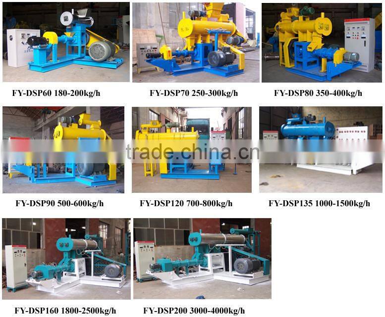 Fish food production line/ catfish feed extruder Application Complete fish food pellet making machine