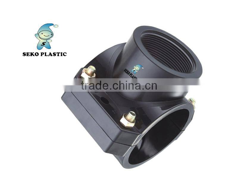 China supplier pp SADDLE compression fitting adding exit clamp saddle