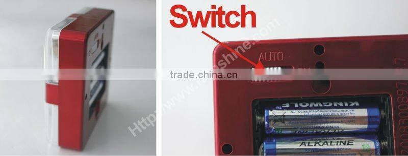 hot square gift box shaped 240v sensor light with 4led