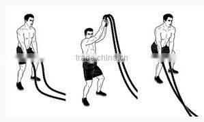 XINSAILFISH Golds 50' battle rope 2.5" customized color