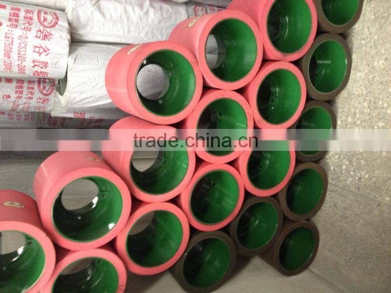 agriculture 10 inch Iron Drum SBR /NBR rice dehusking rubber rolls