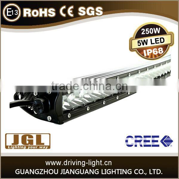 HOT Cree 250W 200W 150W 100W led light bar 12v waterproof emark led lighting bar aluminum housing tractor led light bar