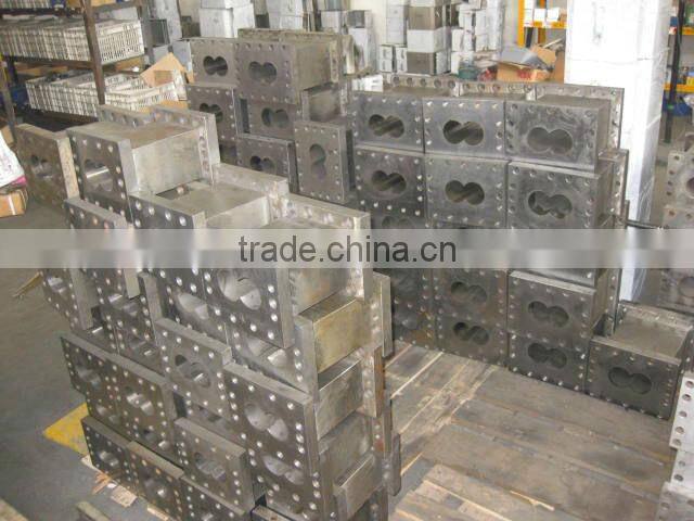 bimetallic liner of barrel and screw element for extruder machine