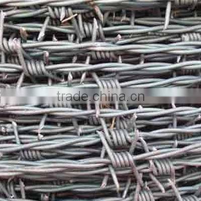 high quality low carbon galvanized barbed wire (manufactirer)