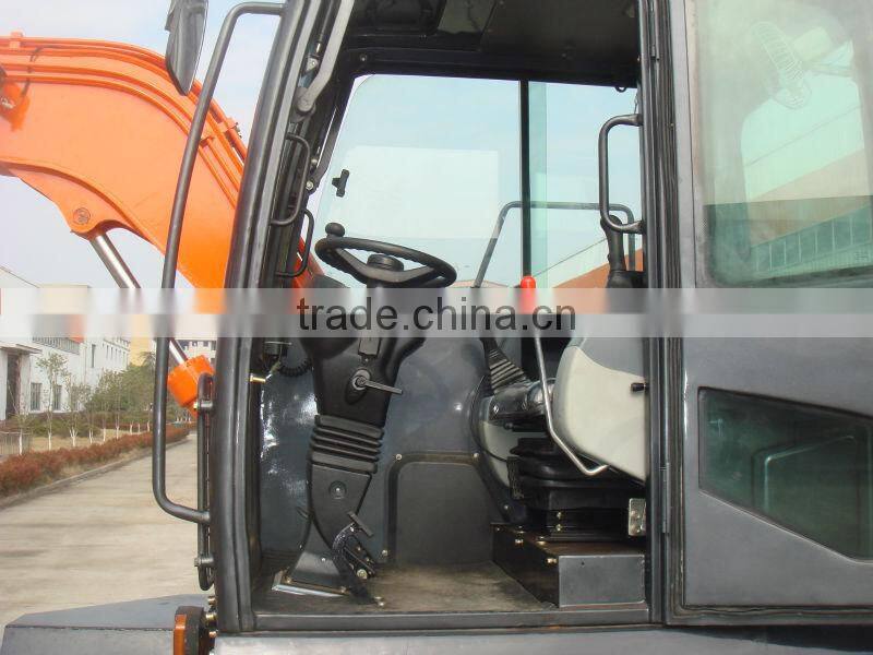 65W 6 ton Wheel Excavator produced by Excavator Supplier