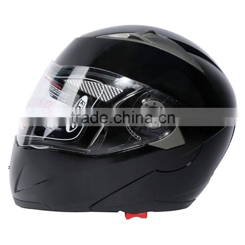 DOT Gloss Black Modular Dual-Visor Street Motorcycle Helmet S M L XL