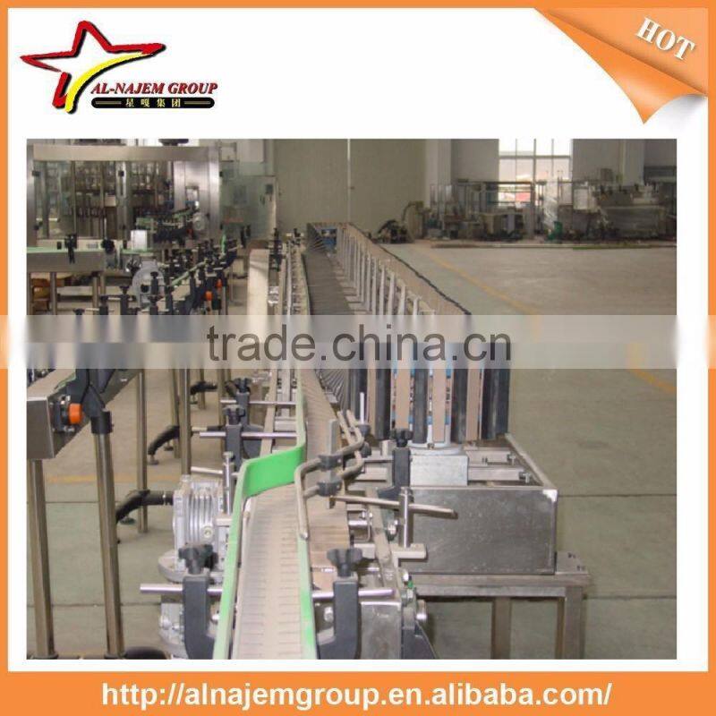 Inverse PET Bottle Conveyor System With Sterilizing Chain
