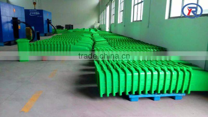 Square outdoor garbage container for sale hdpe plastic trash can, street recycle dust bin with lid