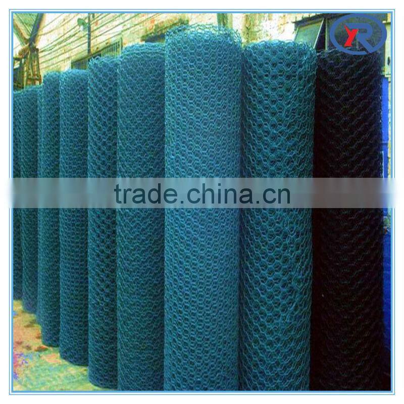 Hexagonal netting Chicken Wire hexagonal wire mesh With Green Plastic Finish