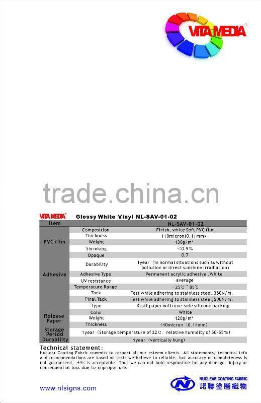 PVC self adhesive vinyl stickers for digital printing