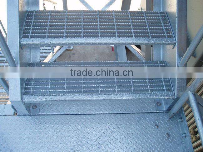 Welded steel bar grating(use for stair treads, platform)