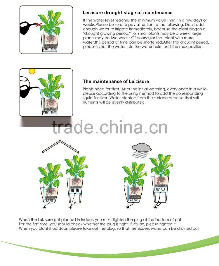 indoor square planter flower pots,decoration vase ,garden gnome flower pots