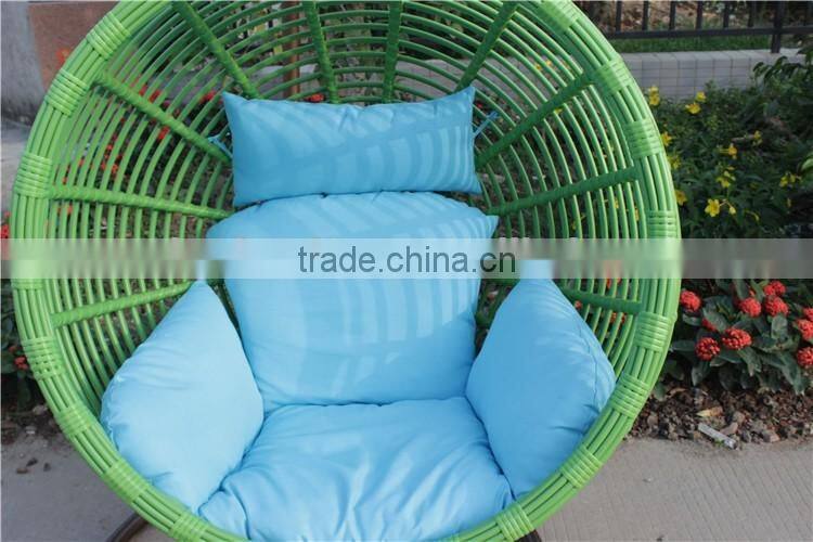 Elegant Stylish Rattan Wicker Indoor Cane Swing Chair With Stand For Adults