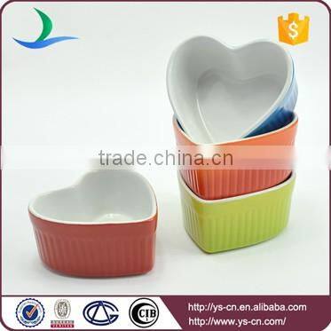 Custom cheap small ceramic cake mold heart-shaped