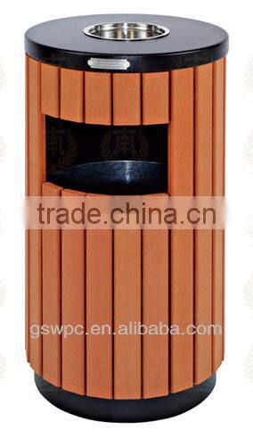 Waterproof Outdoor Dustbin/UV Resistant Garden Dustbin/ High Quality Wpc Dustbin