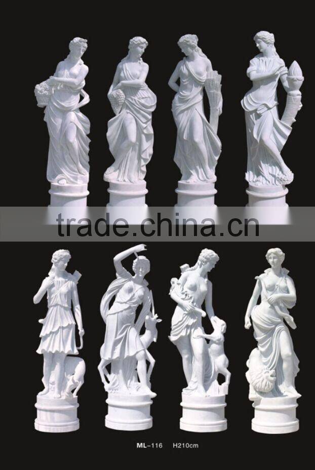 Forgener white nake man statue