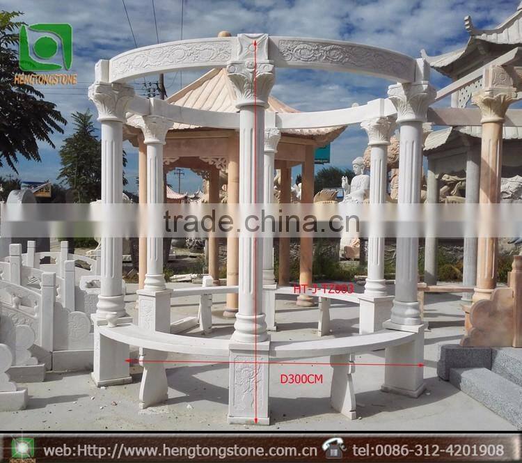Natural Marble Garden Gazebo Pergolas For Sale