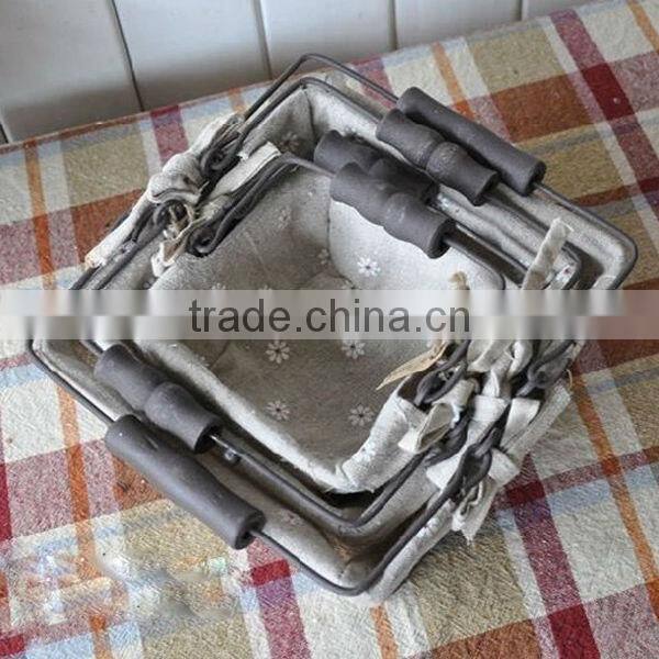 wholesale wire baskets metal wire storage baskets with liners wire mesh storage baskets
