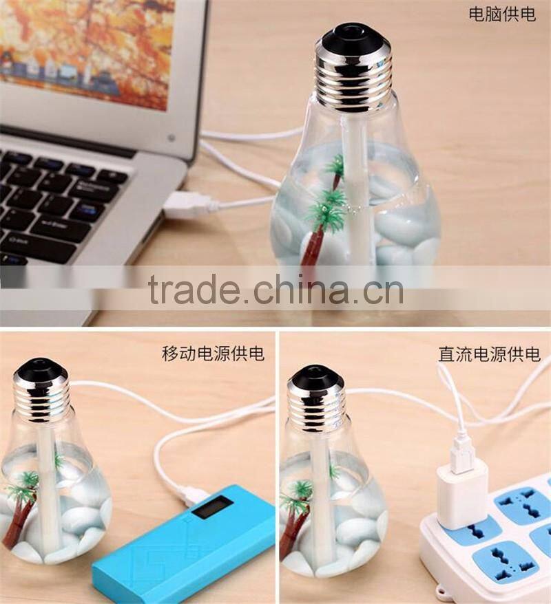 bulb humidifier 2016 Newest Mini humidifier night lights humidifier Colorful bulbs humidifier