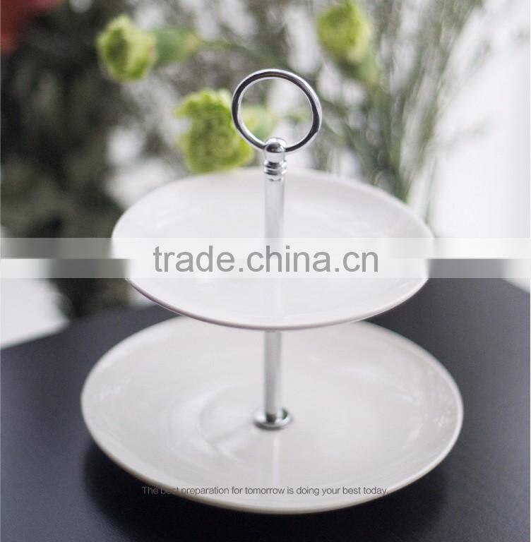 China suppliers wholesale porcelain wedding cake stand for custom design