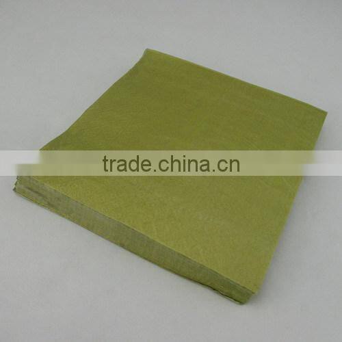 Eco-friendly gold printed paper dispenser napkin