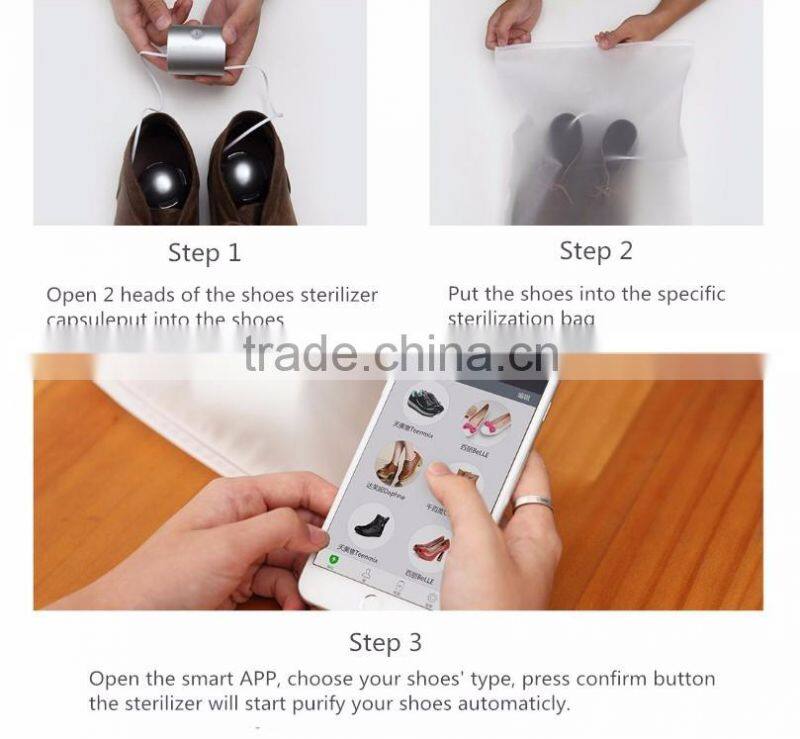 New Innovative Intelligent Mobile APP Shoe Deoderize Sterilizer, Active Oxygen Anion Smart Powerful Shoe Smell Remove Sterilizer