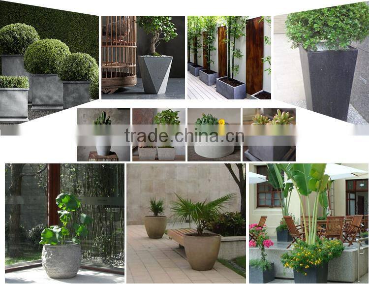 New design outdoor flower pot holder fiberglass flower pots