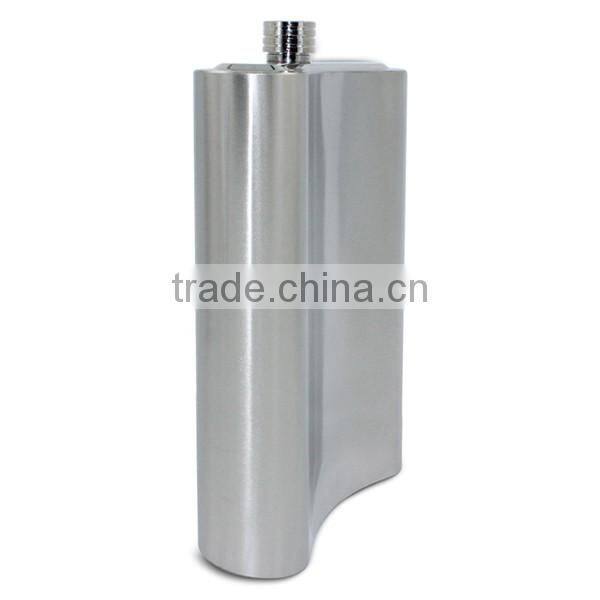 178oz Stainless steel hip flasks laser welding mirror flask with leather package