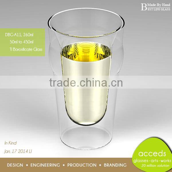 Hot Selling Handmade Pyrex Thin Glass Cup