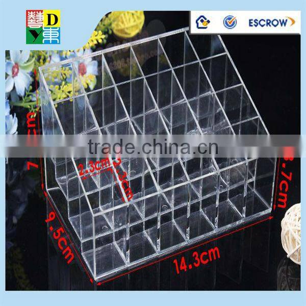 High quality of clear acrylic make up display stands from shenzhen