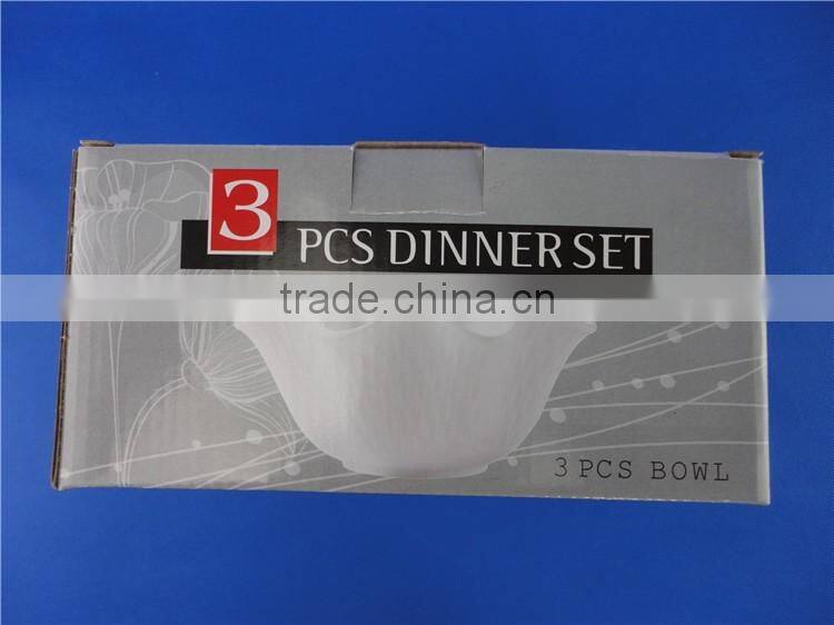 porcelain nut bowl set and salad cheft set