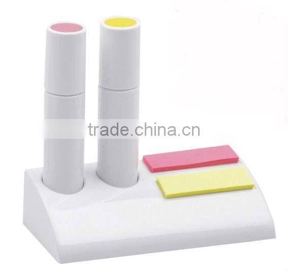 Novel 2 in 1 promotional Highlighter (with color memo pad)