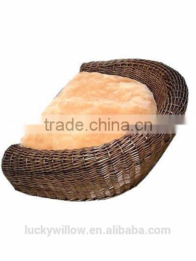 handwoven willow pet(dogs & cats) Bed with stand