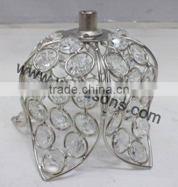 votive round crystal beaded votive candle stand