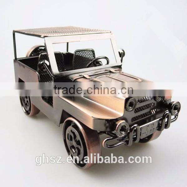 Custom tourist souvenirs antique american jeep model car