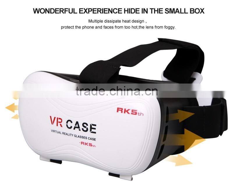 3D VR Virtual Reality Headset 3D Glasses Adjust Cardboard VR BOX For 3.5~6.0" Smartphones