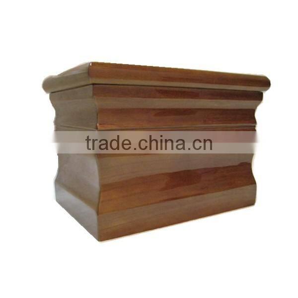 American style ash wood cremation urns for ahses top of cross