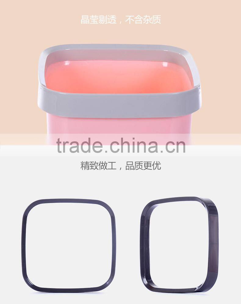 emc plastic trash waste bins, 18L square shape plastic trash bins