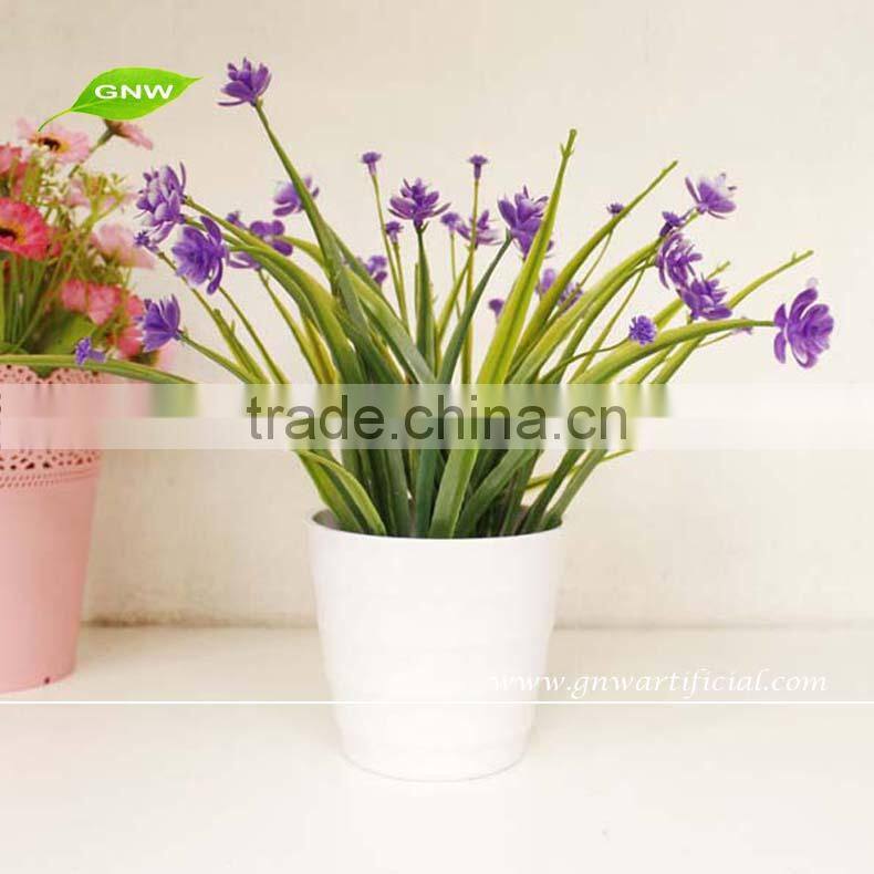 GP011-26 GNW indoor decorative flowers plant sale in plastic flower pot for hotel room accessories
