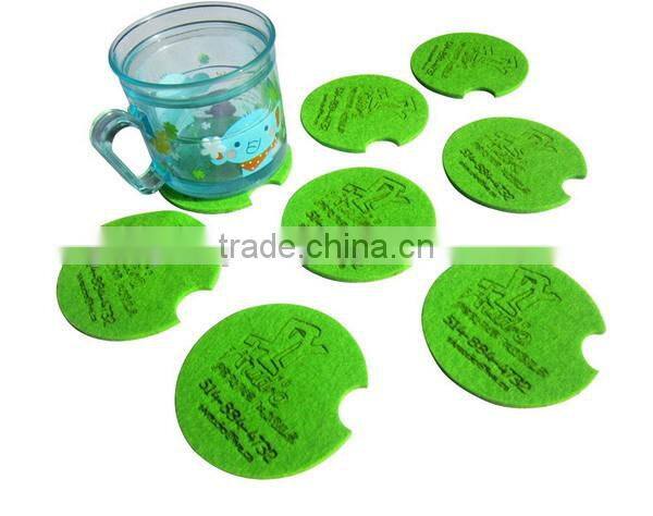 2017 hot new products china supplier wholesale alibaba website custom felt handmade fancy glass tea cup mats made in china