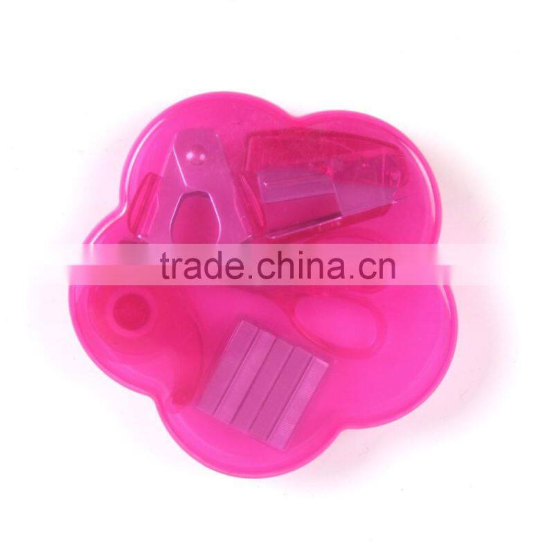 Mini Colorful Flower shaped Office Stationery Set
