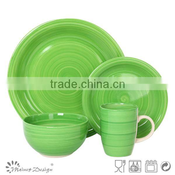 Cheap handpainting 16pcs ceramic dinnerware set