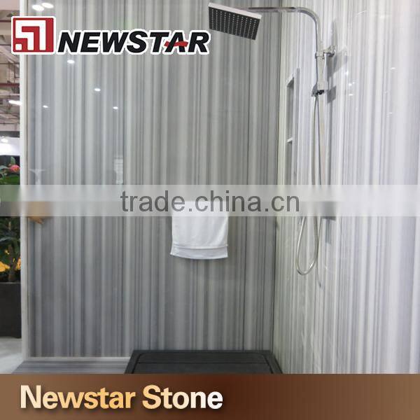 Decorative Bathroom Marble Shower Panel