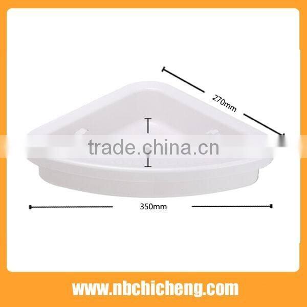 2016 triangle Corner storage rack plastic unique plastic bath corner holder