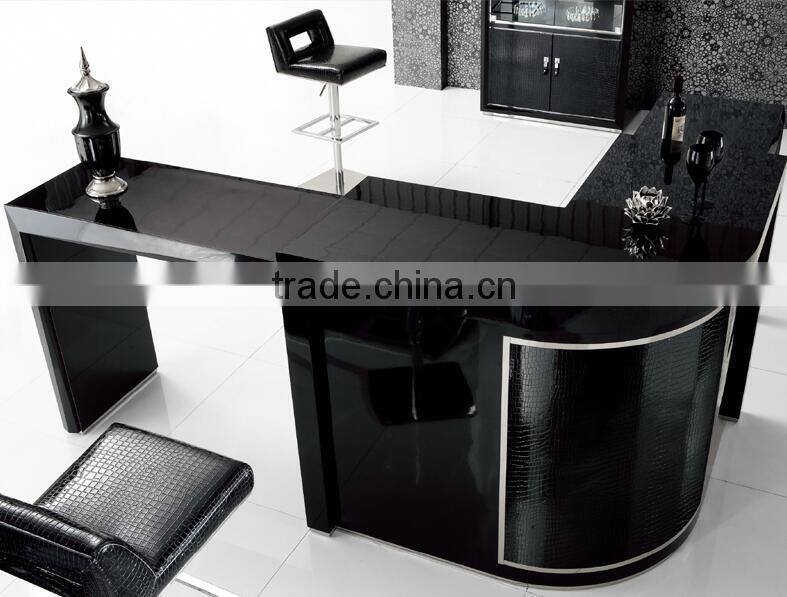 black modern smart wine bar for villa hotel