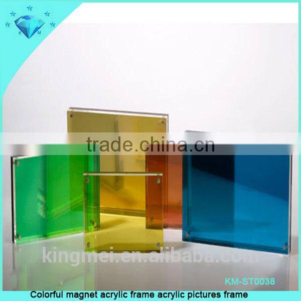 Colorful magnet acrylic frame acrylic pictures frame